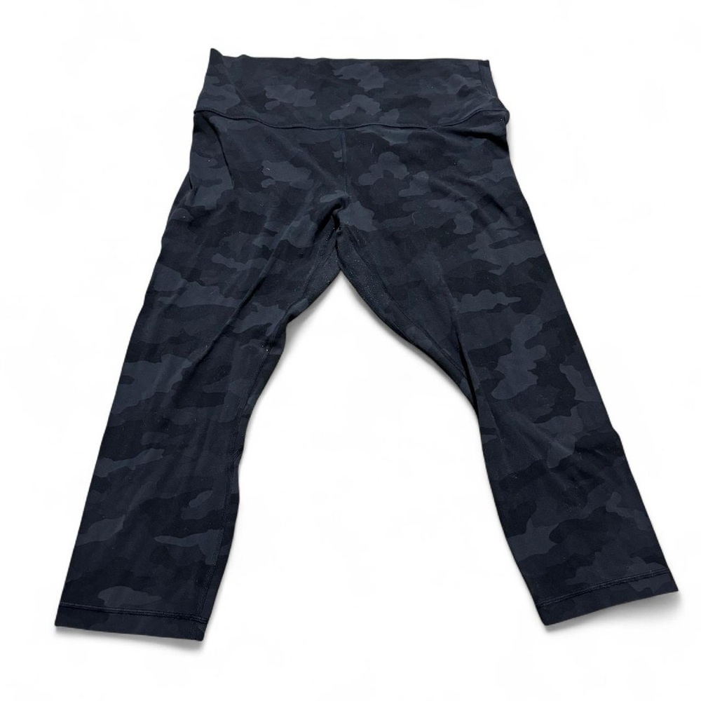 Lululemon Athletica Black Camo Leggings High Waist Stretch